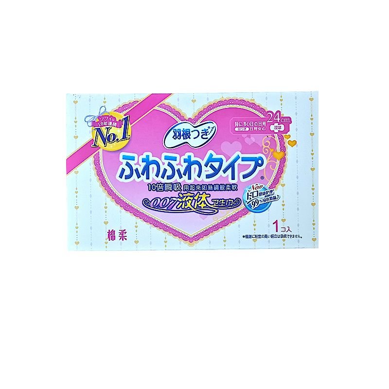 Tsuki LIQUID Sanitary Pad (240 mm, 1 pc per box x 500 box), Day Use